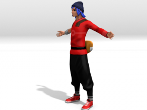 lowpoly cartoon character 3D 모델