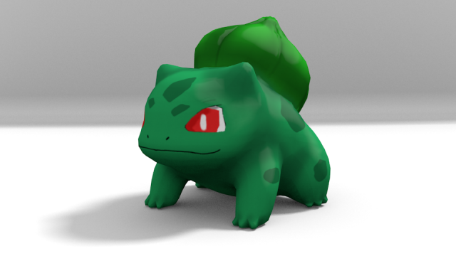 lowpoly bulbasaur 3D Model .c4d .max .obj .3ds .fbx .stl .blend