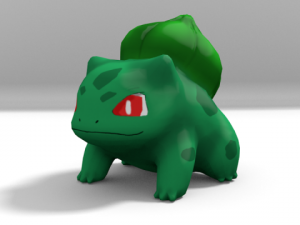 lowpoly bulbasaur Modello 3D