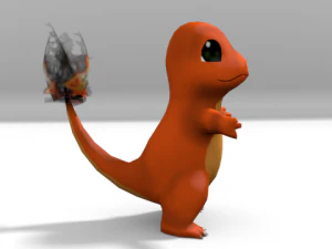 lowpoly charmander 3D Model