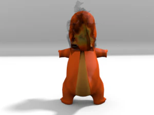 lowpoly charmander 3D Model
