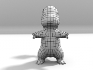 lowpoly charmander Modelo 3D