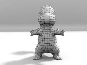 lowpoly charmander 3D Model