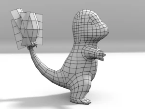 lowpoly charmander 3D Model