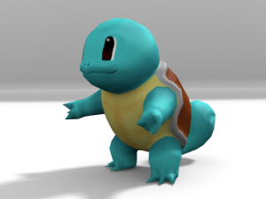 lowpoly squirtle Modello 3D