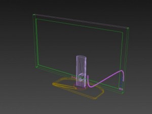 dell ultasharp u2412m Modelo 3D
