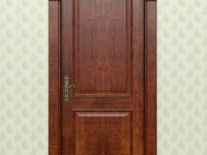 interior door made   of solid wood 3D Model