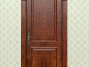 porta interior em madeira maciça Modelo 3D