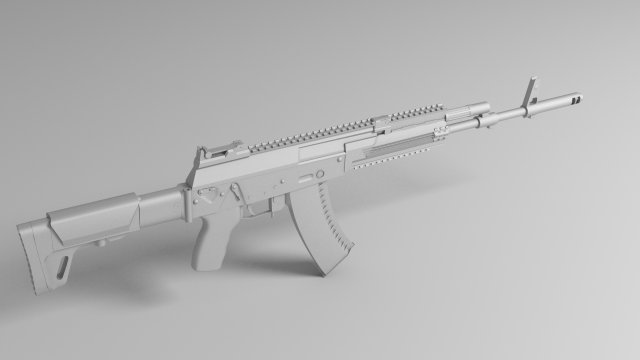 ak12 low poly 3D Model .c4d .max .obj .3ds .fbx .stl .blend 