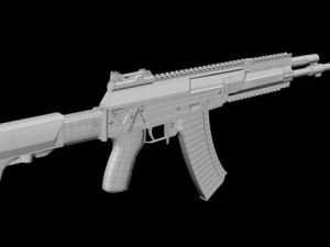 ak12 low poly 3D Model