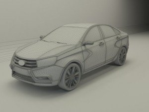 lada vesta 3D-Modell
