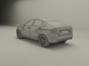 lada vesta 3D-Modell