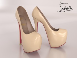 christian louboutin shoes Modelo 3D
