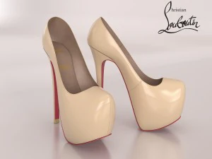 sepatu louboutin kristen Model 3D