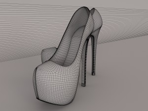 christian louboutin shoes 3D Model