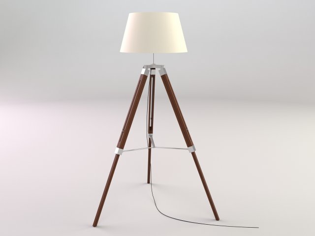 tripod lamp 3D Model .c4d .max .obj .3ds .fbx .stl .blend 