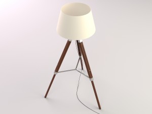 tripod lamp 3D Model