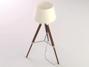 tripod lamp 3D Model
