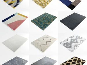 कालीन सेट vol1 12 पीसी 3D मॉडल