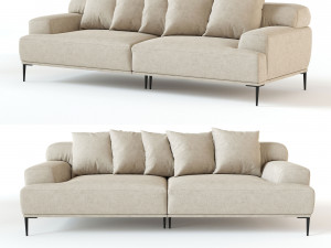 sofa 3 places ottone Modelo 3D