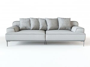 sofa 3 places ottone 3D Model