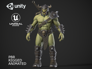 orc warrior Modelo 3D