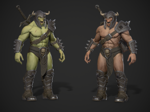 orc warrior Model 3D