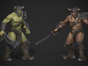 orc warrior Model 3D
