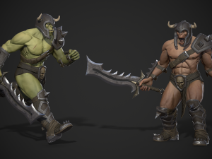 orc warrior Model 3D
