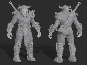 orc warrior Model 3D