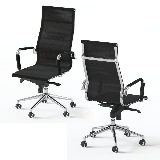 office chair rt-01q 3D Модель .c4d .max .obj .3ds .fbx .stl .blend 