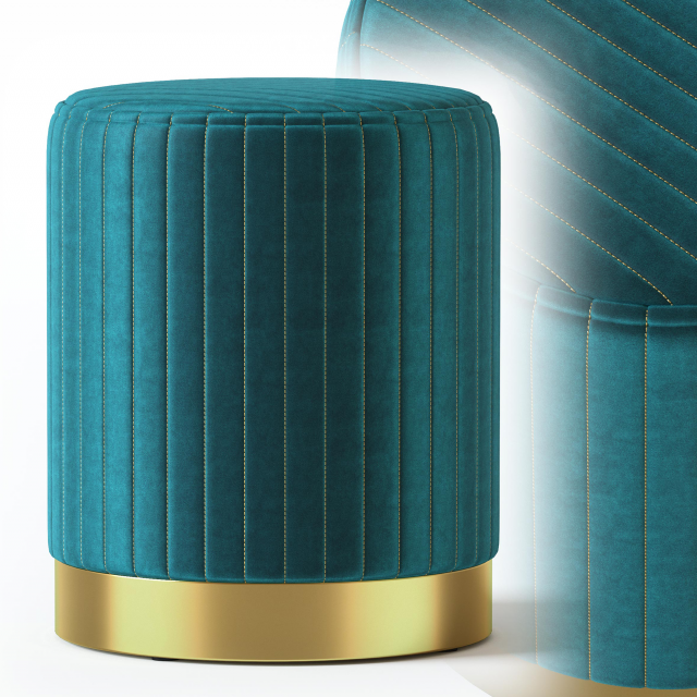 pouf goldy 3D Модель .c4d .max .obj .3ds .fbx .stl .blend 