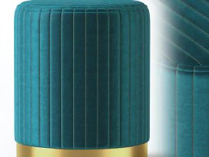 пуф золотий 3D Модель