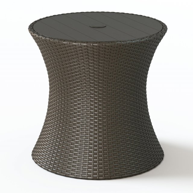 wicker table allen Model 3D .c4d .max .obj .3ds .fbx .stl .blend 