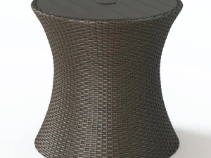 고리버들 테이블 알렌 3D 모델