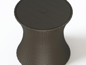 wicker table allen Model 3D