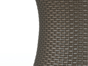 wicker table allen Model 3D