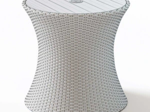 wicker table allen 3D Model