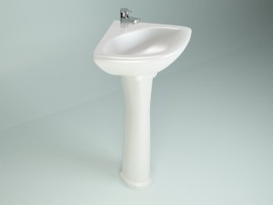 corner washbasin Modelo 3D