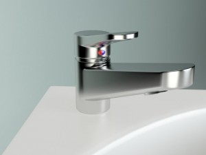 corner washbasin Model 3D