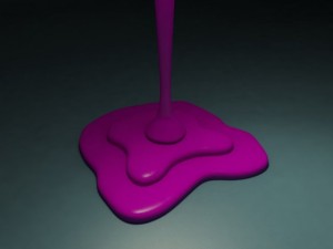 creative lamp spilled paint Modèle 3D