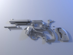 colt single action army peacemaker 3D Модель