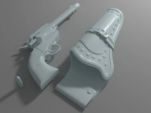colt single action army peacemaker 3D Model