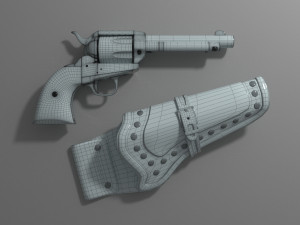 colt single action army peacemaker 3D Модель