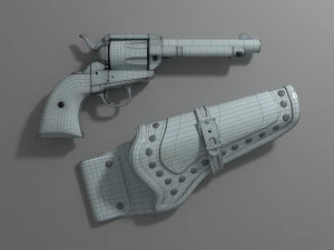 colt single action army peacemaker 3D Model