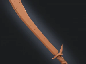 dark warrior game low polly 3D Model