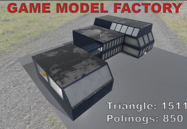 factory pbr 3D Model .c4d .max .obj .3ds .fbx .stl .blend 