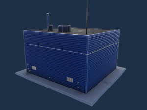 gas station Modèle 3D