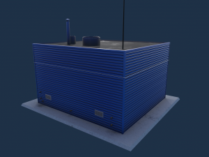 gas station Modèle 3D