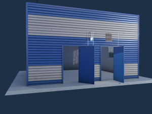 gas station Modèle 3D